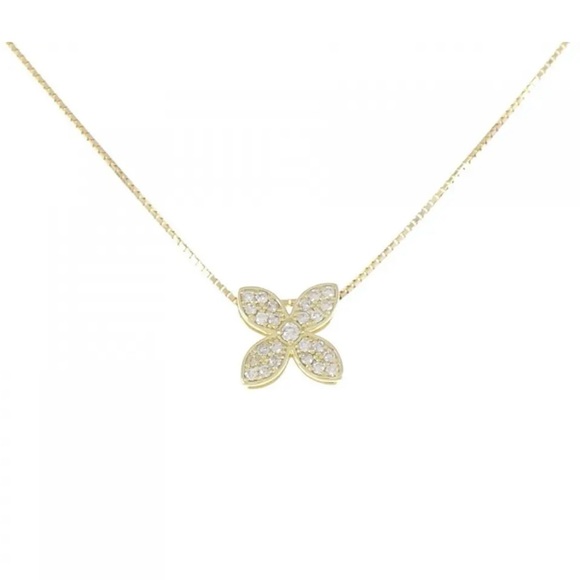 Jewelry - Authentic 18K Solid Gold Necklace and Diamond Pendant